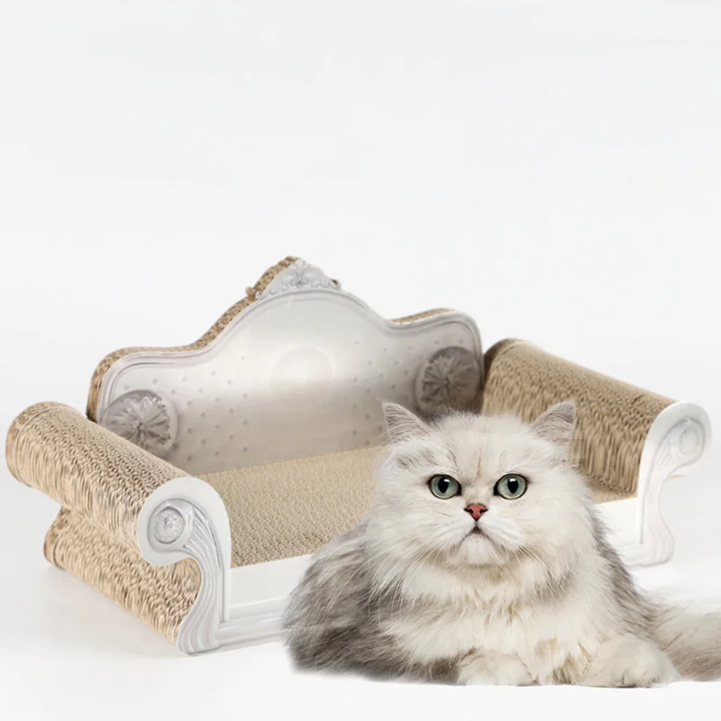 

New Arrival Luxury Corrugated Paper Lounge Cat Claw Board Durable And Non-Dust Grinding Claw Pad Cat Scratching Board Sofa