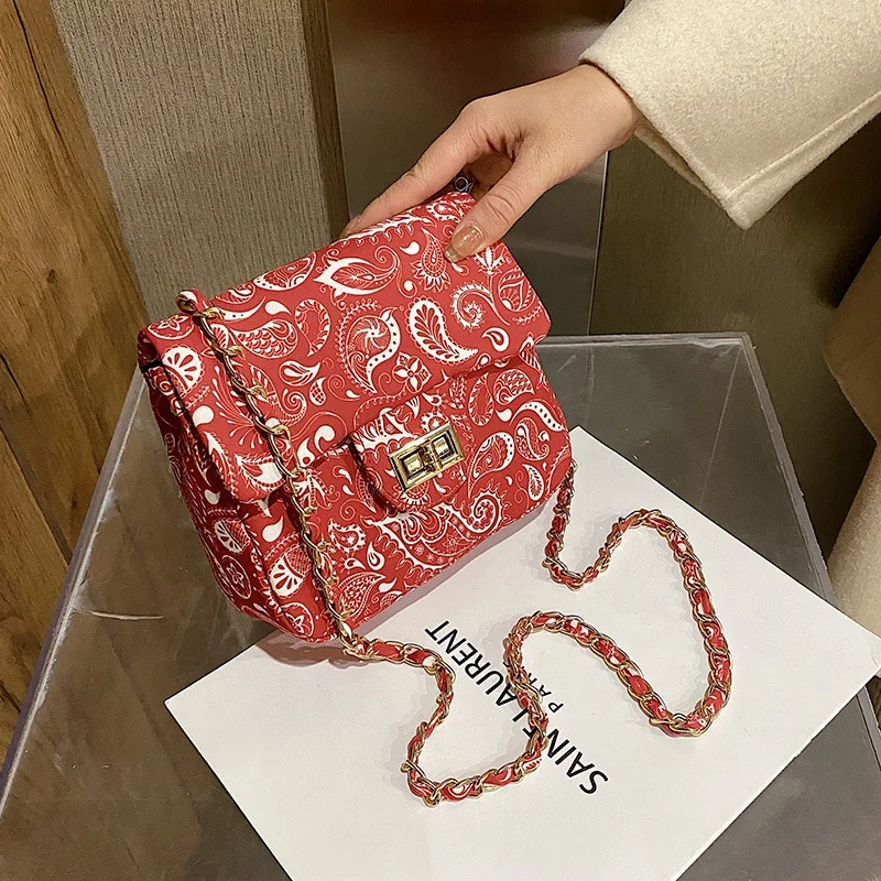 

Western Hot Selling Paisley 3D Print New Bags High Quality New Style Black Red Satchel Party Casual Out Bandana Hand Bags Purse, Blue \black \red