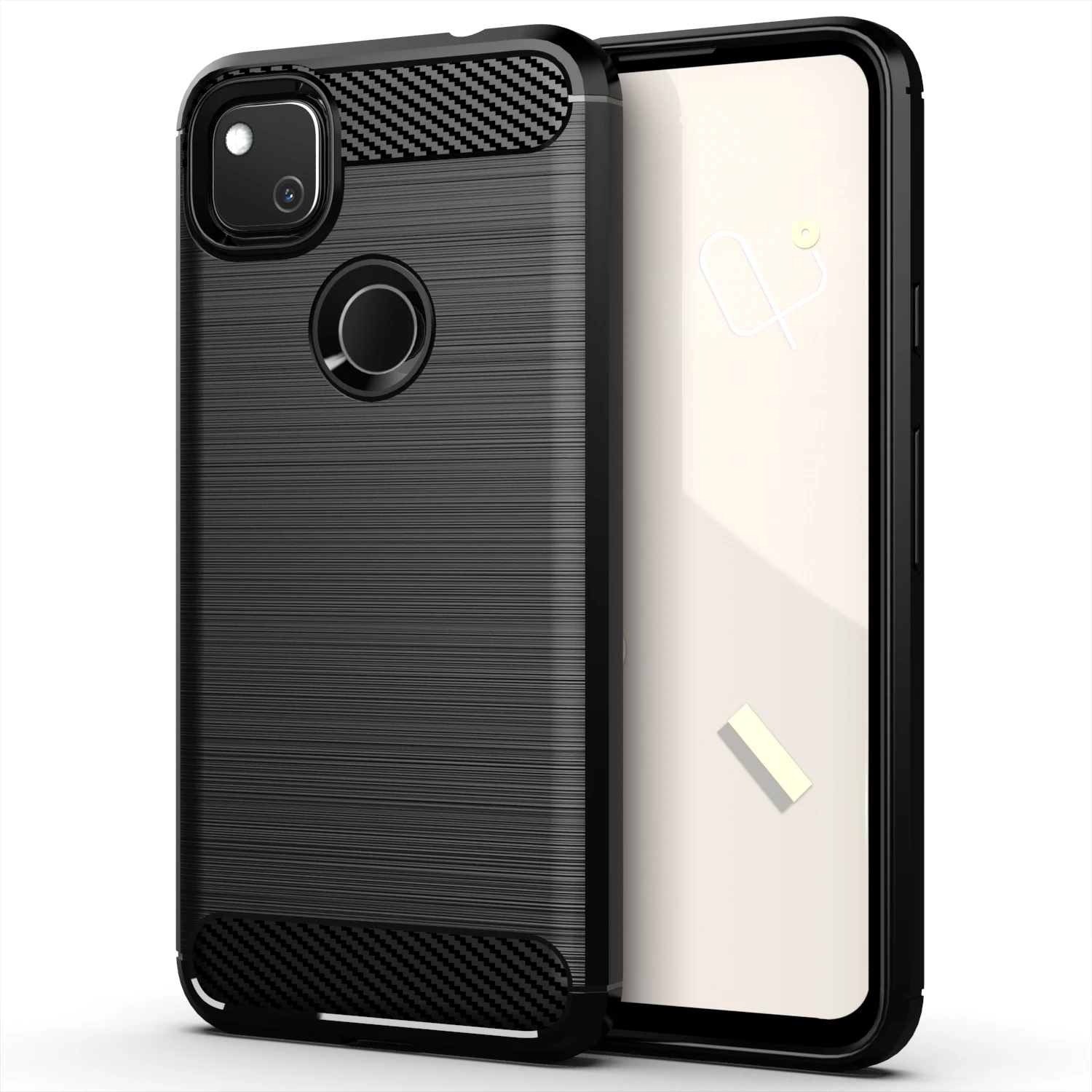 

For pixel 4a case Carbon Fiber Shockproof Soft TPU mobile Phone Case For Google Pixel 5a back cover