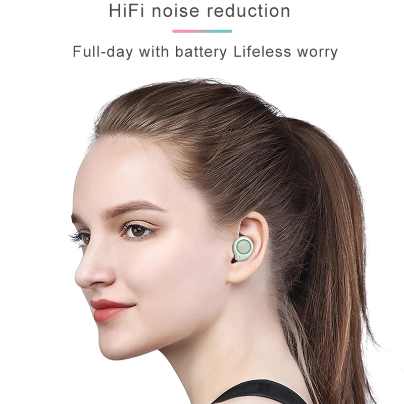 Bluetooth 5.0 Tws Tw60 Wireless Earphones Earpod Earbuds Headset