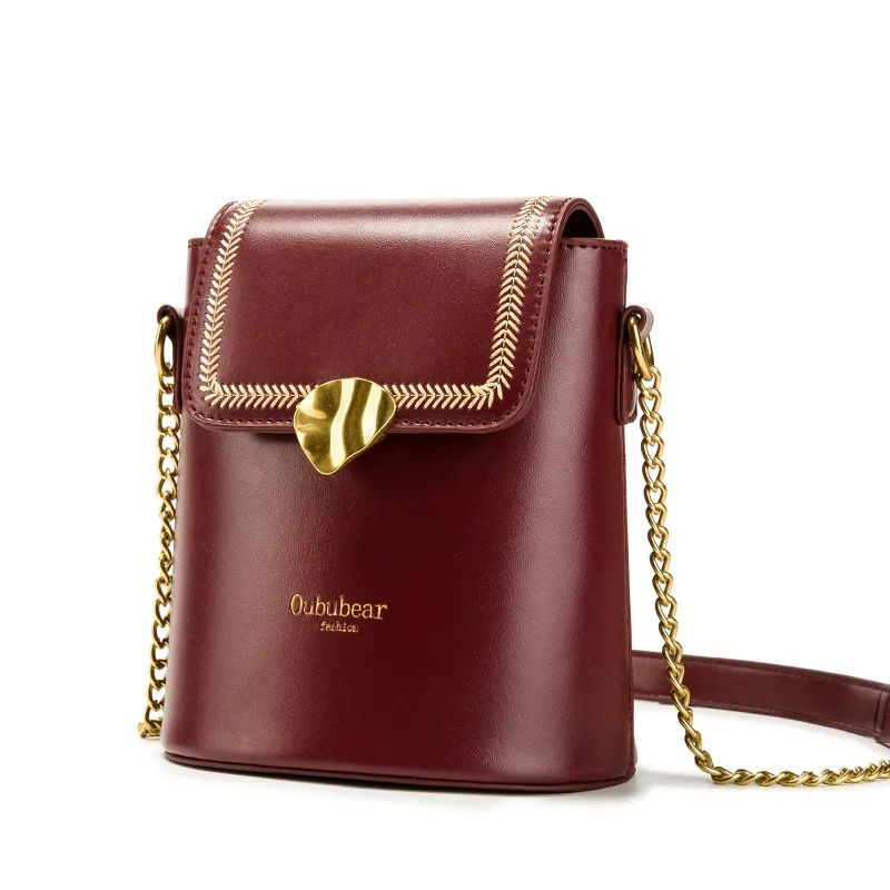 

New small Bucket Bag for students,lock Shoulder bag and handbag with one Strap bucket bag