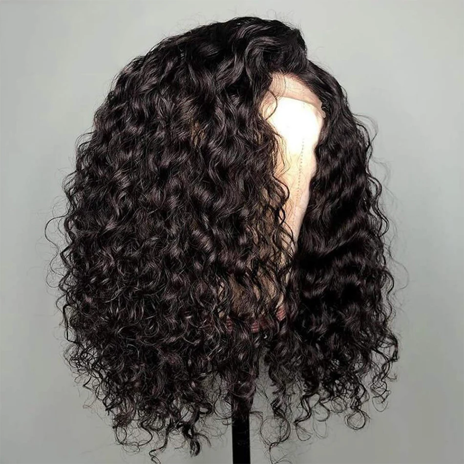 

Cheap Brazilian Curly Bob Wig Human Hair Lace Front Wigs Short Wig 4x4 Lace Glueless For Women alipearl cheveux humain perruque
