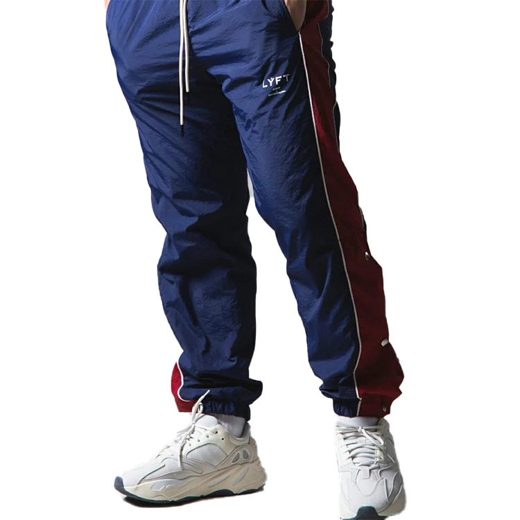 

Mens Quick Dry Button Split Side Street Wear Sport Gym Pants Men's Trousers