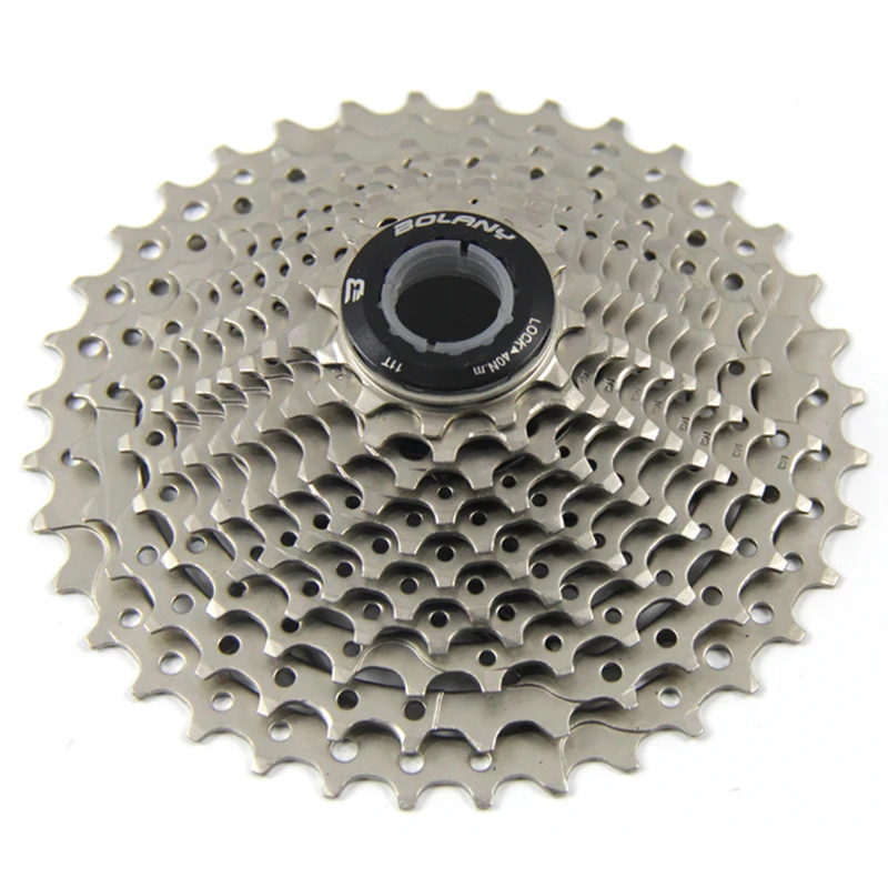 

BOLANY 8 /9/10/11S Road Cassette 11-25/28/32/36T Sprocket Chain Road Bike Cassettes, Silver