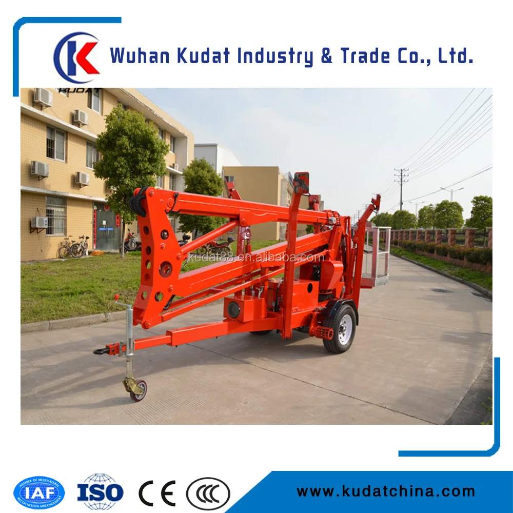 Spider Manual Man Lift For Sale Kdp23 Telescopic Hydraulic Manlift