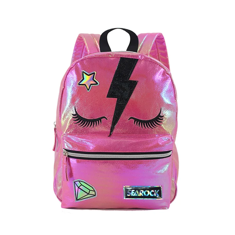 

Waterproof PU Leather Kids animal toddler child walking harness Pink backpack bag for Girls, As sample or customzied