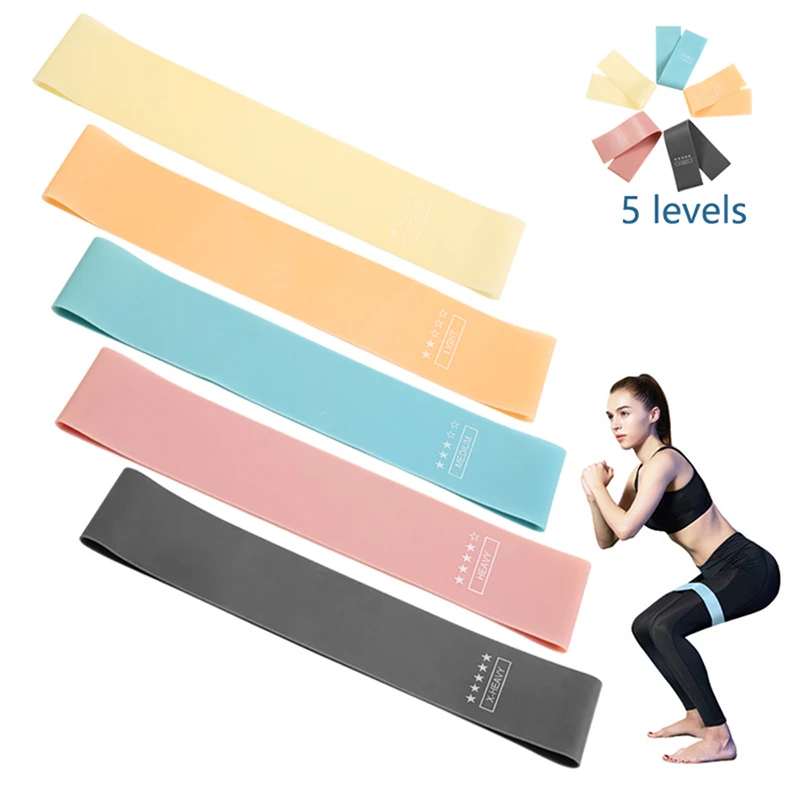 

Resistance Gum Exercise Gym Strength Workout Elastic Bands For Fitness Mini bands Yoga fit Training Equipment