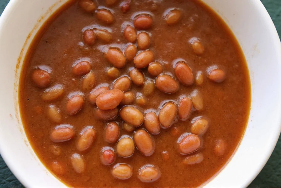 Borracho beans served in a bowl