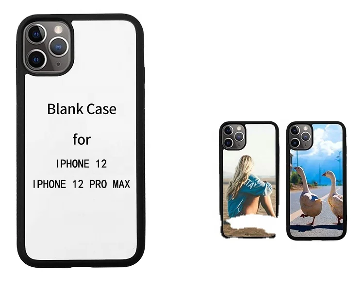 

Flexible Soft TPU+PC Fashion Dye Sublimation Blanks Cell Phone Bumper Case With Aluminum Sheet for iPhone 12 Pro Max