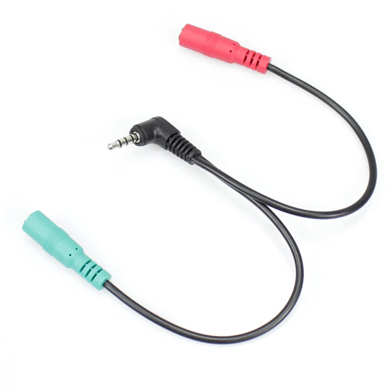 3.5mm male to 2 female splitter mic stereo cable 3.5mm stereo jack cable - ANKUX.COM
