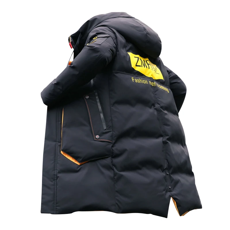 

High Quality Quilted Outwear Warm Winter Parka Thick Coat Men's Hooded Padded Cotton Jacket, Customized color