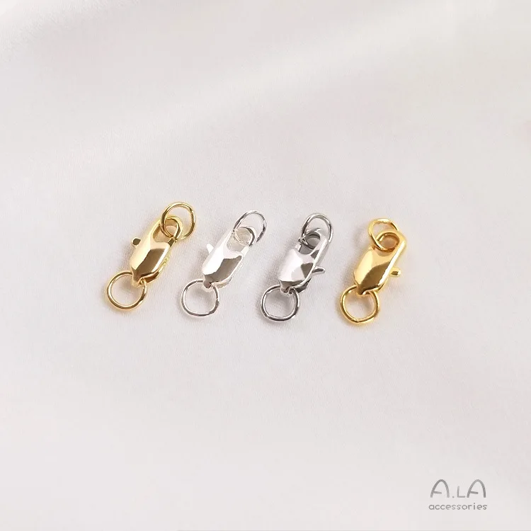 

DIY Jewelry Accessories 14K 18K Gold Plated Clasp Spring Clasp Lobster Clasp For Necklace Jewelry Making