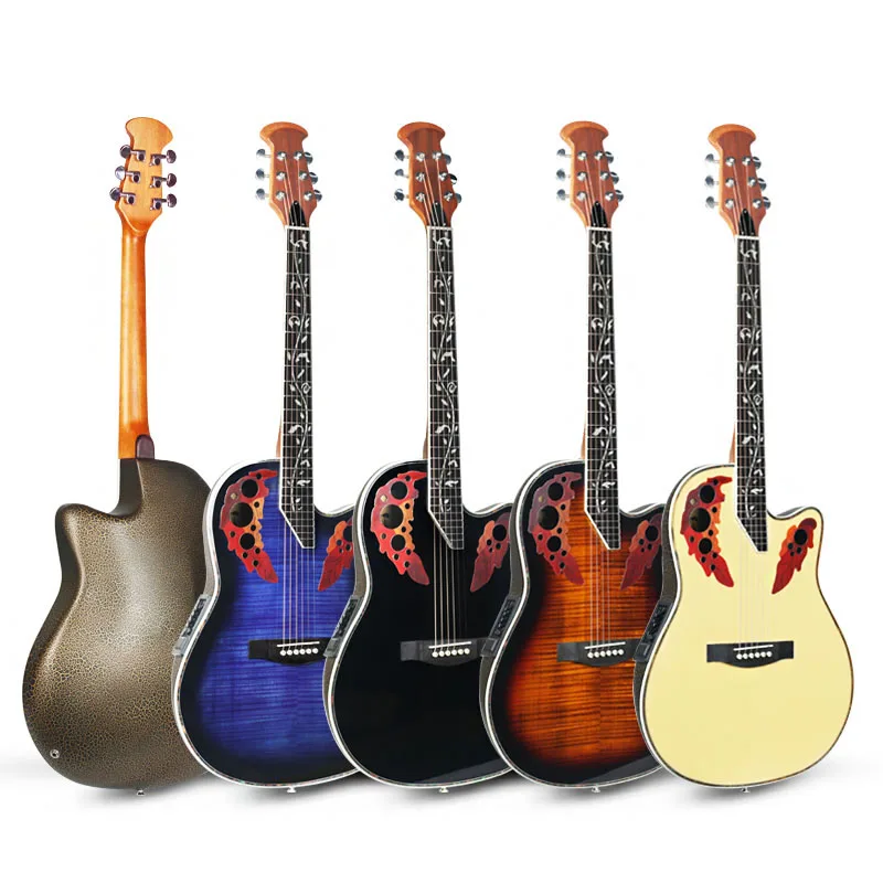 

Minsine Factory price high quality HB  Wholesale Acustic Electric Guitar With EQ guitar electric, Natural,black,sunburst,blue