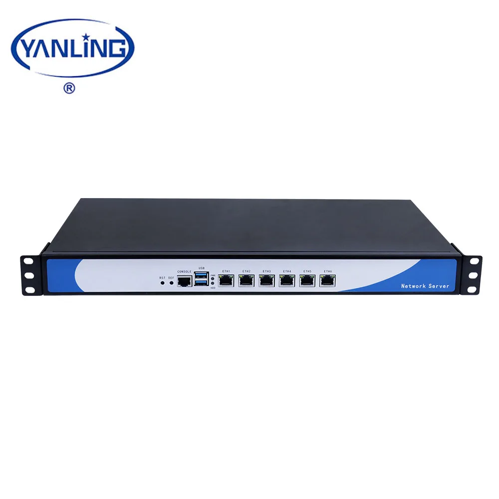 

19 inch 1U rackmount router server Intel 3855u dual core computing cccam server free vpn with 6 intel lan