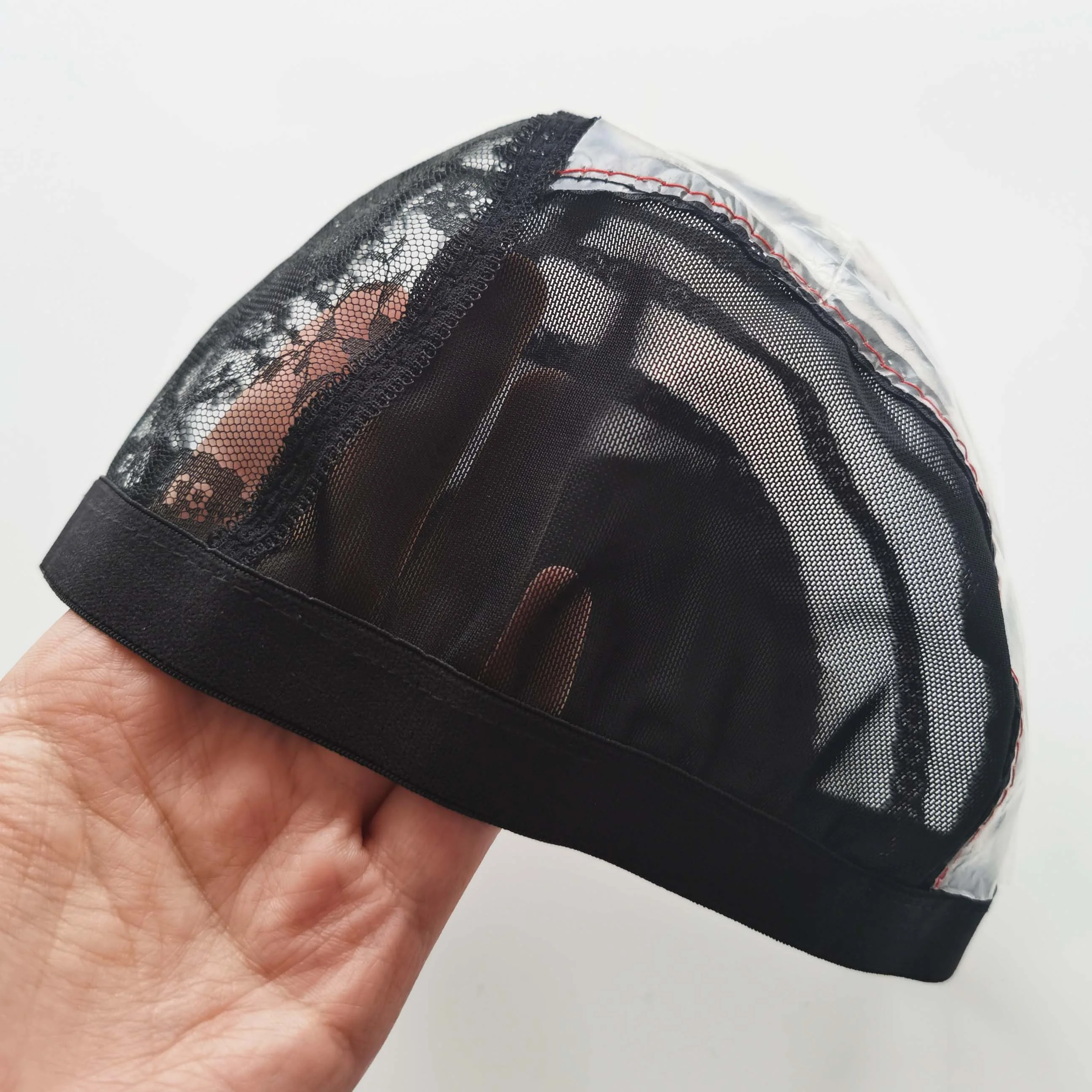 
New Arrival Black Ventilated Stretchable Wig Caps For Making Wigs Top quality adjustable weft wig cap 
