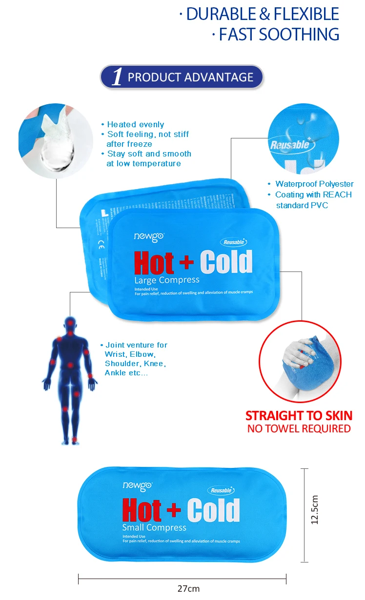 Reusable Hot Cold Therapy Wrap Ice Gel Pack For Shoulder Neck Buy Hot