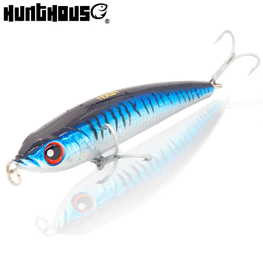 

pencil stick fishing lure pencil lure floating propeller lure hard minnow, 8colors