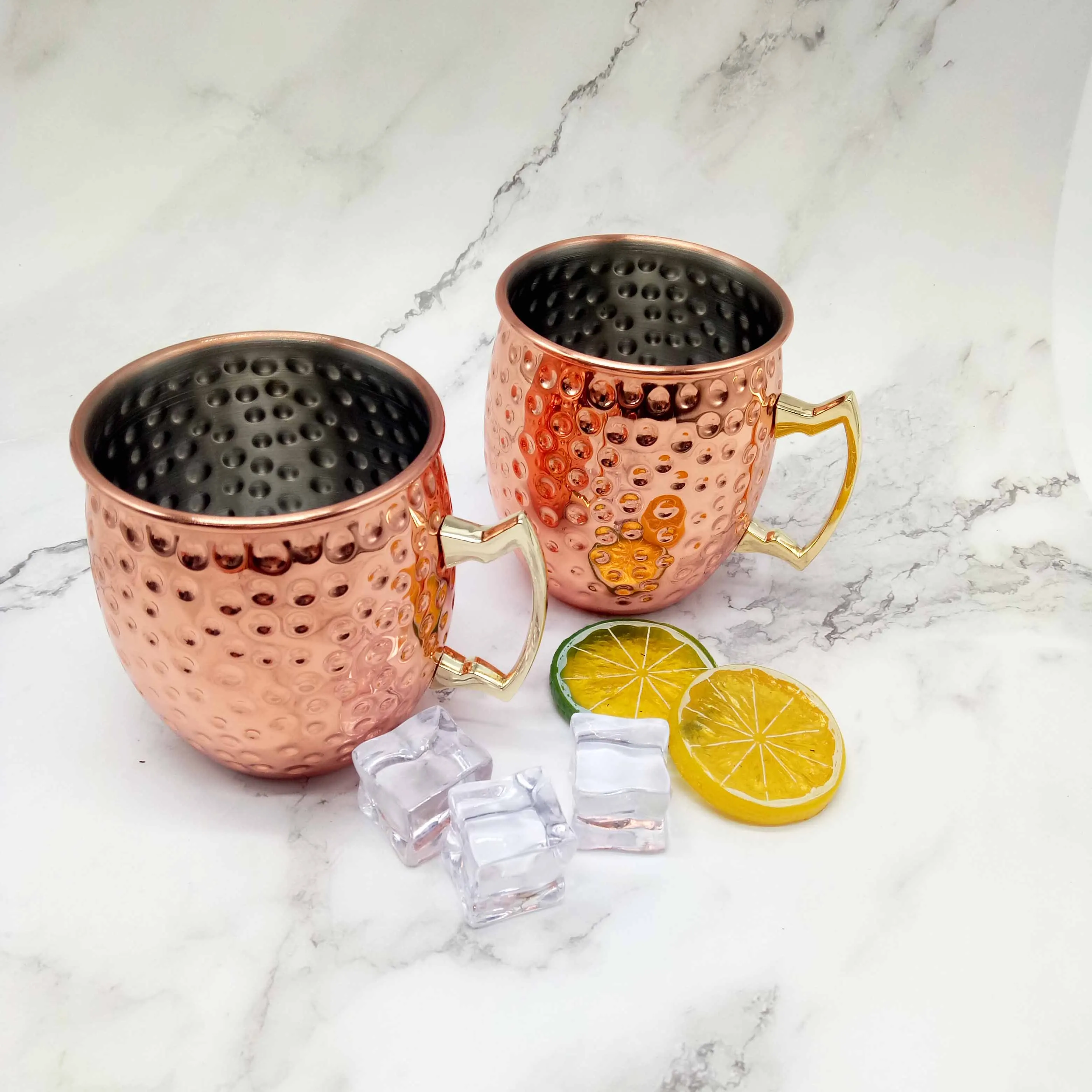 Moscow Mule Copper Mug Stainless Steel 304 Copper Plated Beer Water