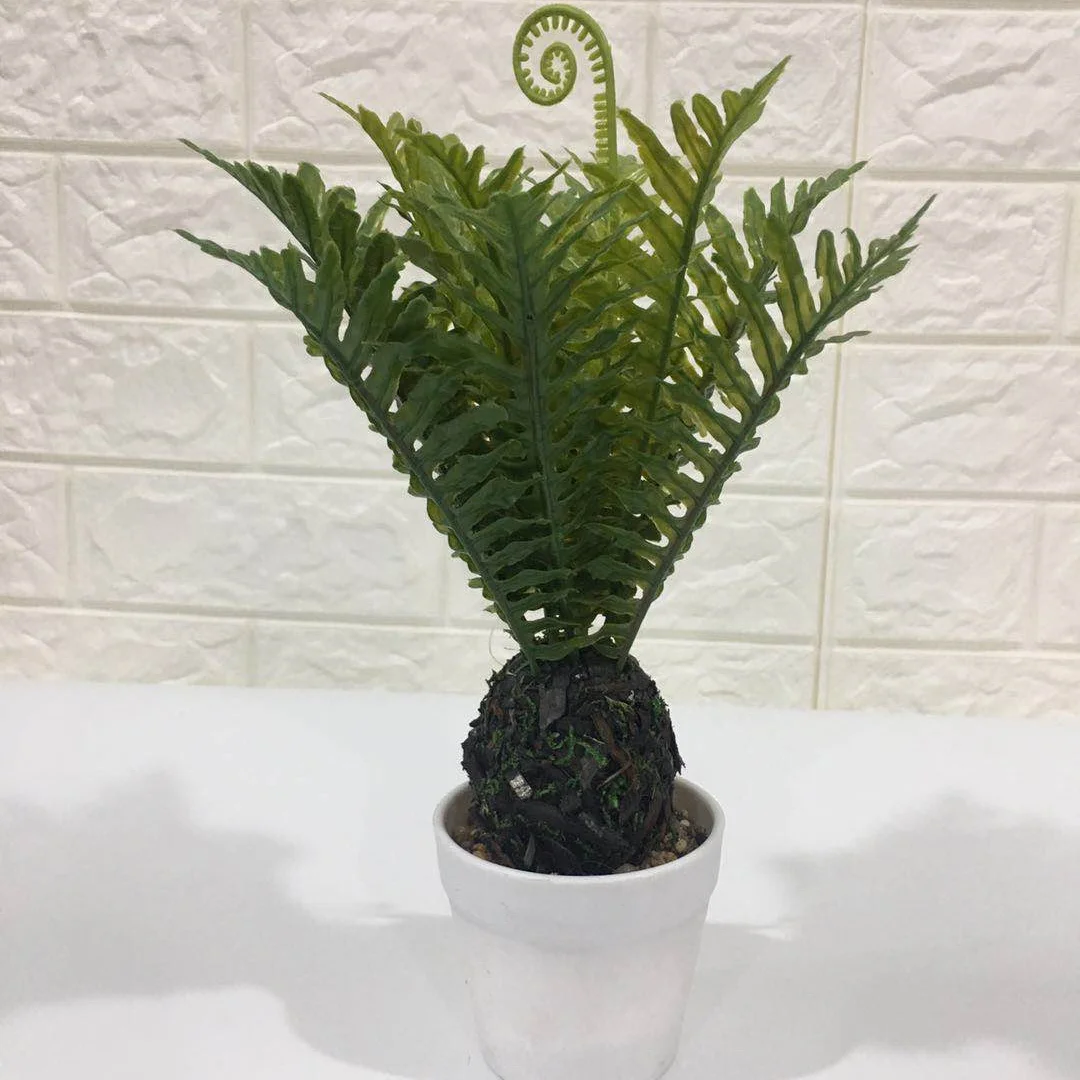 

Wholesale Mini lndoor Decorative Artificial Plant Bonsai Tree Artificial Fern Plant, Green