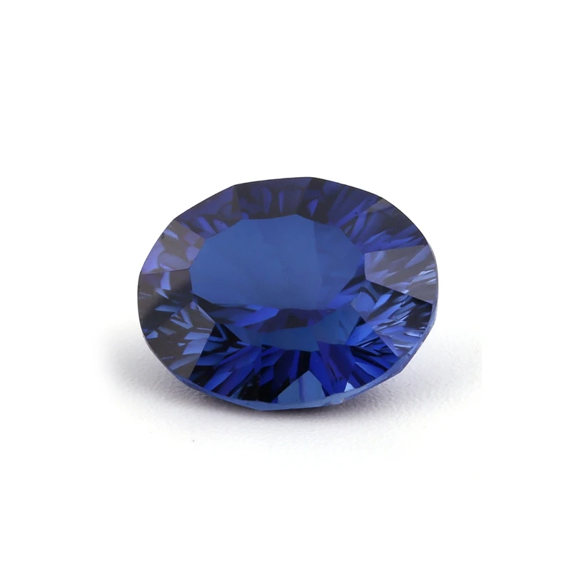 

Thriving Gems loose oval shaped 34# sapphire blue synthetic corundum gemstone