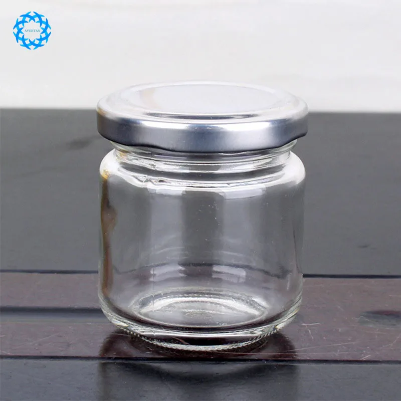 

Avertan 50ml 100ml 150ml 195ml 240ml 350ml 450ml 500ml custom glass food jar glass bottle for kitchen storage