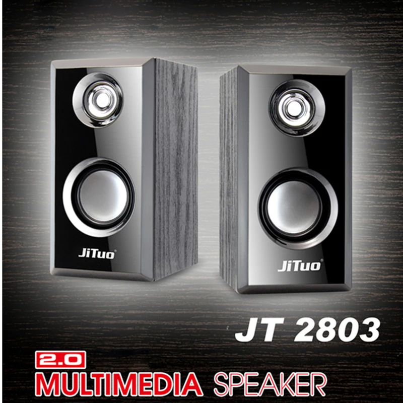 JT2803 USB Computer Desktop Speaker Wooden Mini Portable USB Speaker - ANKUX.COM