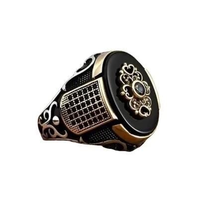 

hot sale Men Ring Jewelry Black ring Onyx Zircon Stone Mens Classic men ring