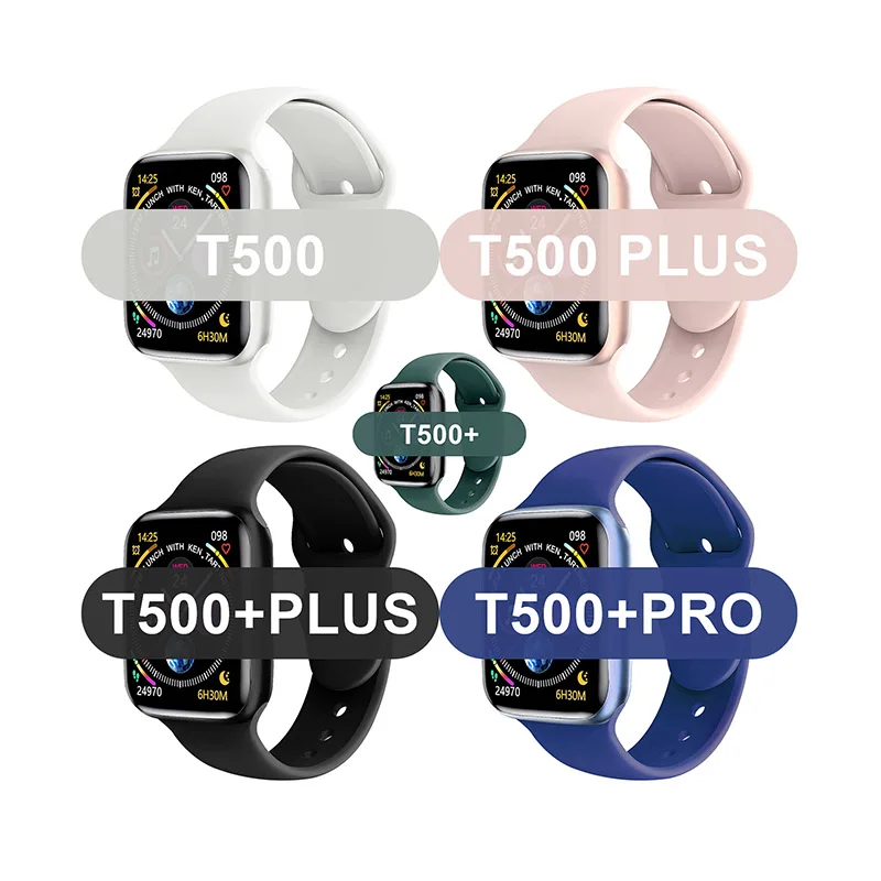 

T500+ Pro Plus Seri 6 Smart Watched Android Ios Fitness Iwo Reloj Smart Bracelet Smartwatch C6 Band Serie 6 Smart Watch 2021, Black white pink blue