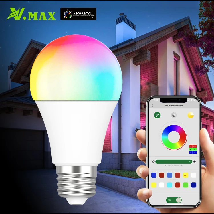 

Vmax Fower Bulbs Light Led Music E27 Smart Bulb For Home