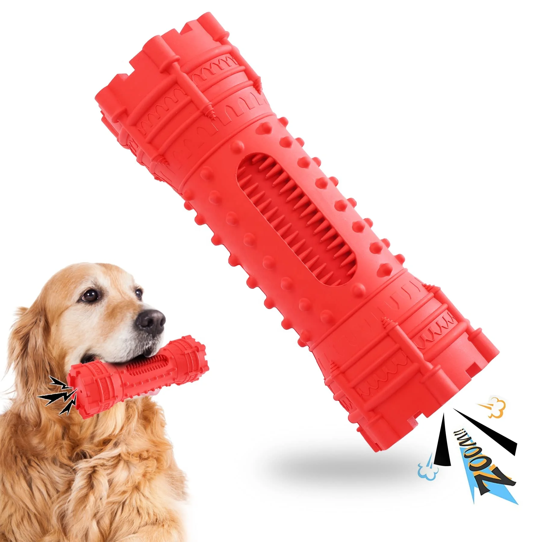 

New Arrival Double-end Squeaky Durable Bomb Bone Shape Pet Toy Manufacturers For Dog ChewingNew Arrival Double-end Squeaky Durab, Blue