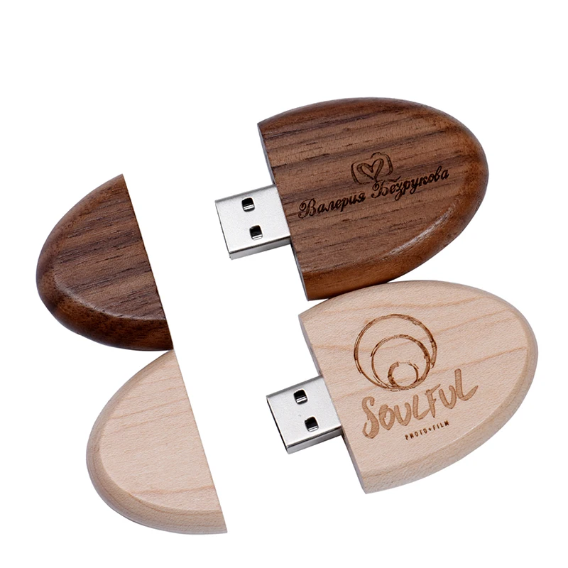 

JASTER usb2.0 pendrive 4GB 8GB 16GB 32GB 64GB 128GB wood round shape pen drivecustom logo usb flash drives