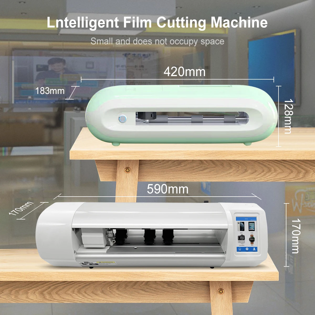 

Free Cutting Times PET TPU Hydrogel Screen Protector Cutting Machine Mobile Screen Protector Cutting Machine, White