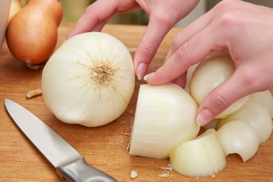 Spice mix on tabletop with onion addition