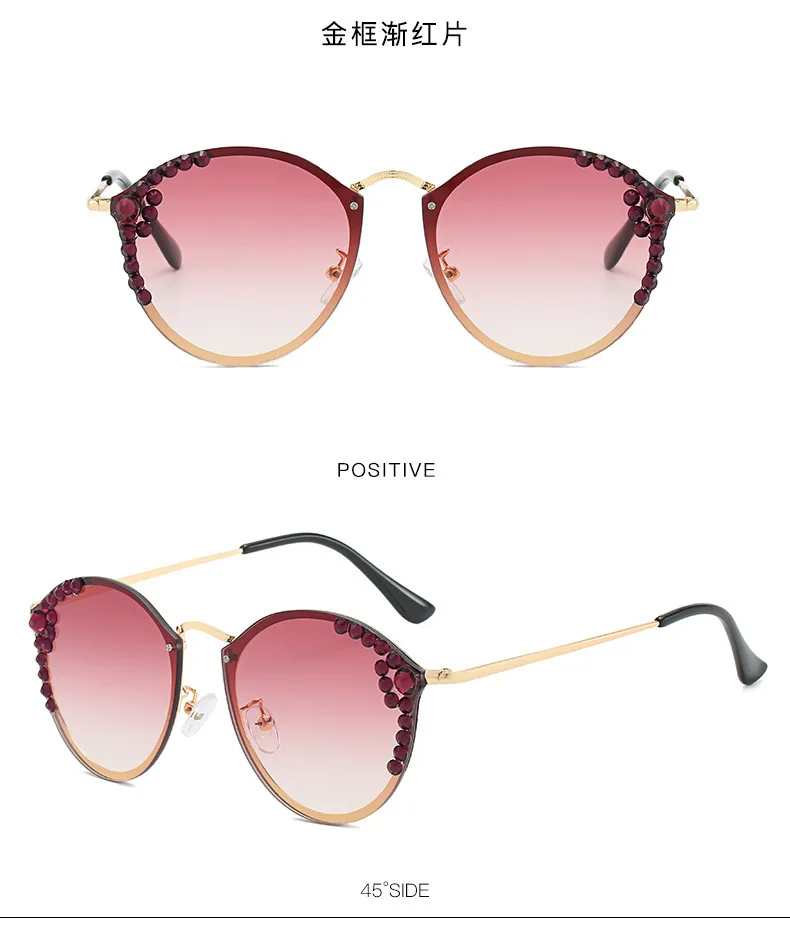 

Fashionable Pearl Luxury Round Sunglasses Trending Women Sunglasses