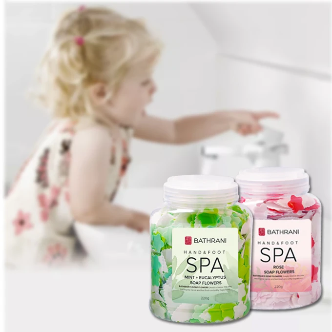 

Wholesale Mini Portable Skin Whitening Bulk Bath Soap Confetti Bubble Foam Scented Solid Paper Hand Soap Bar For Kids, Red, green, purple