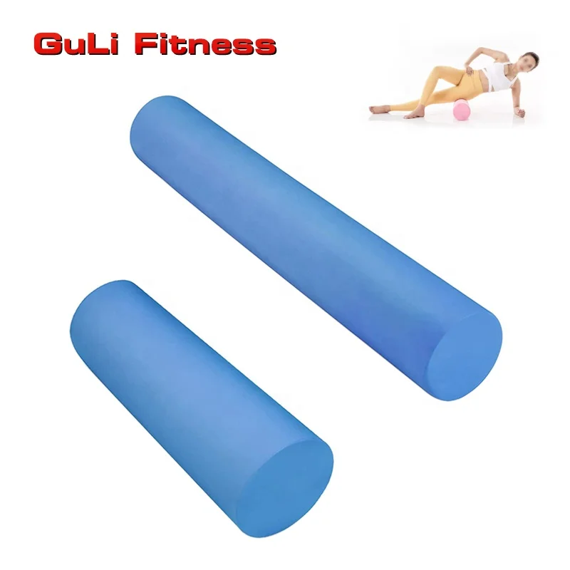 

Guli Fitness High Density Smooth EVA Foam Roller Exercise Deep Massage Muscle Recovery Back Pain Physical Therapy, Blue, black, pink, purple or customized