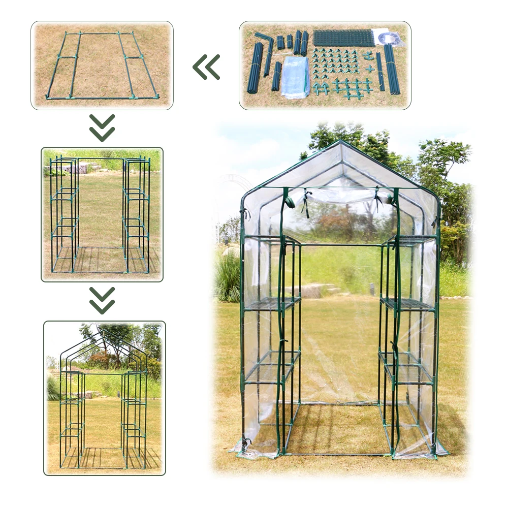 

Modern Agriculture Commercial PVC Vegetable Garden Planting Greenhouse Cover For Sale, Silver coating