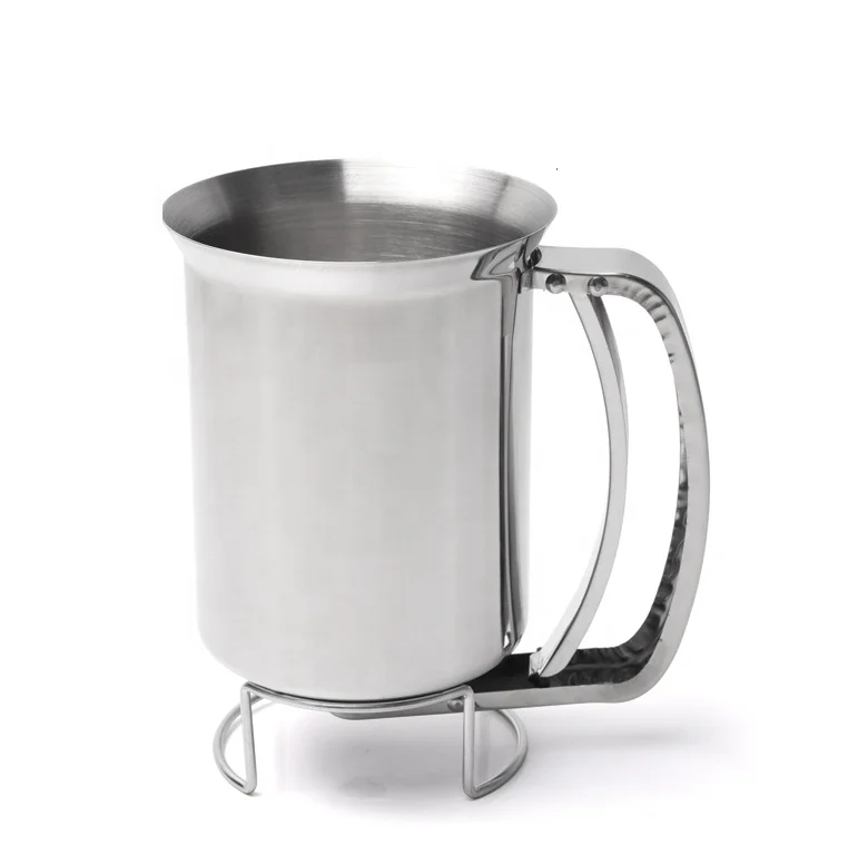 

pancake manual batter dispenser machine measuring cups food dispenser, Silver