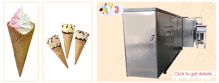 High efficiency automatic Serbia waffle ice cream cone machine