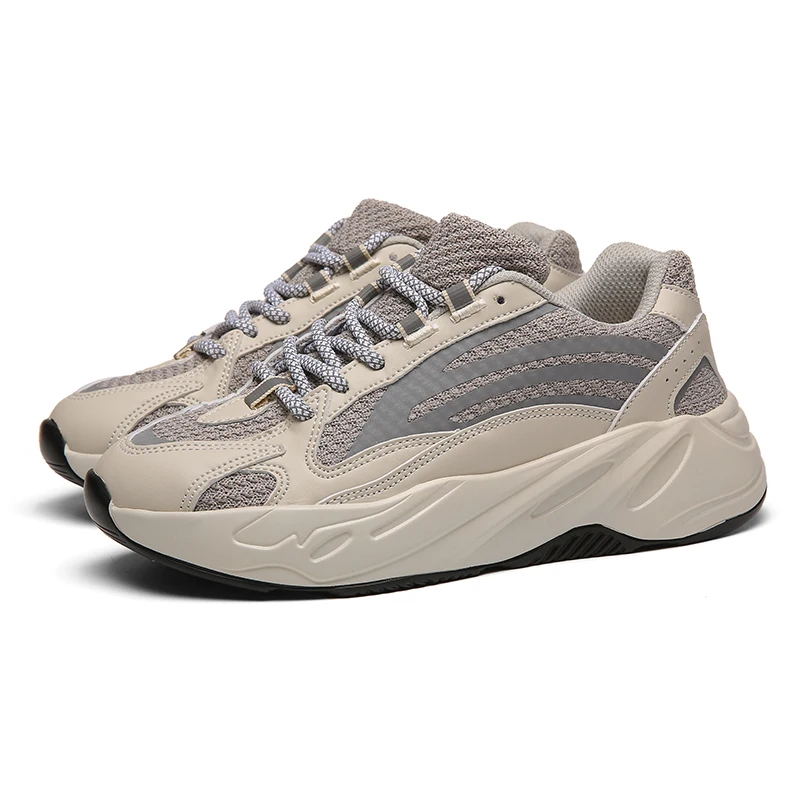 

Hot sale fashionable yeezy shoes performance gym sneakers walking shoes stylish breathable sport shoes for men and women, Dark grey,beige,smoky blue