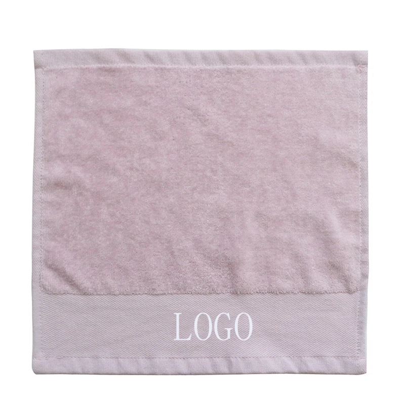Custom Logo Organic Cotton Baby Facial Washcloth Small Hand Towel