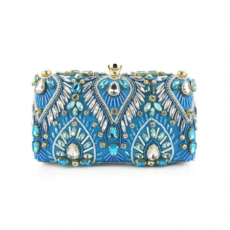 

2020 Women Ladies Party Wedding Handmade Crystal Diamond Rhinestones Clutch Evening Bags