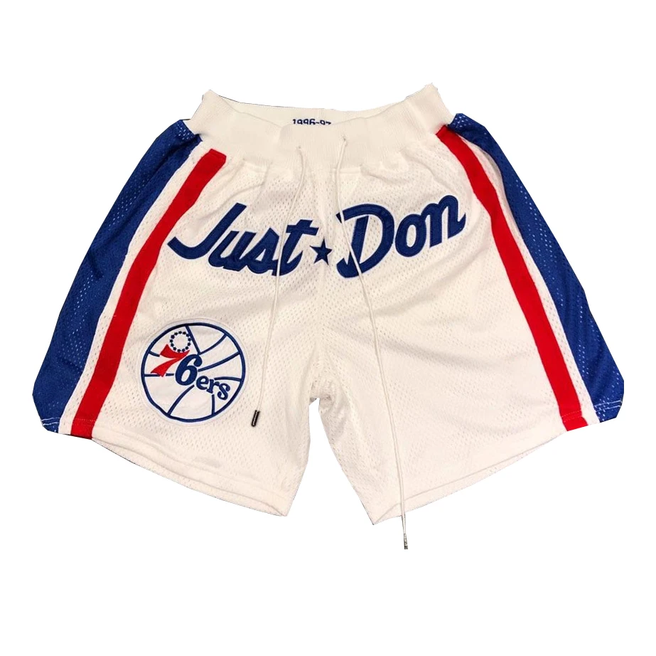 

Mens Basketball Shorts Classical Embroidered Basketball Uniform Quick Dry Fitable Sports Wear