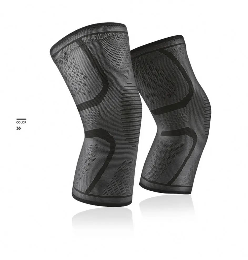 

Elastic Nylon Sport Compression Knee Pad Sleeve knee brace support for Basketball Volleyball, Red, blue,orange, black