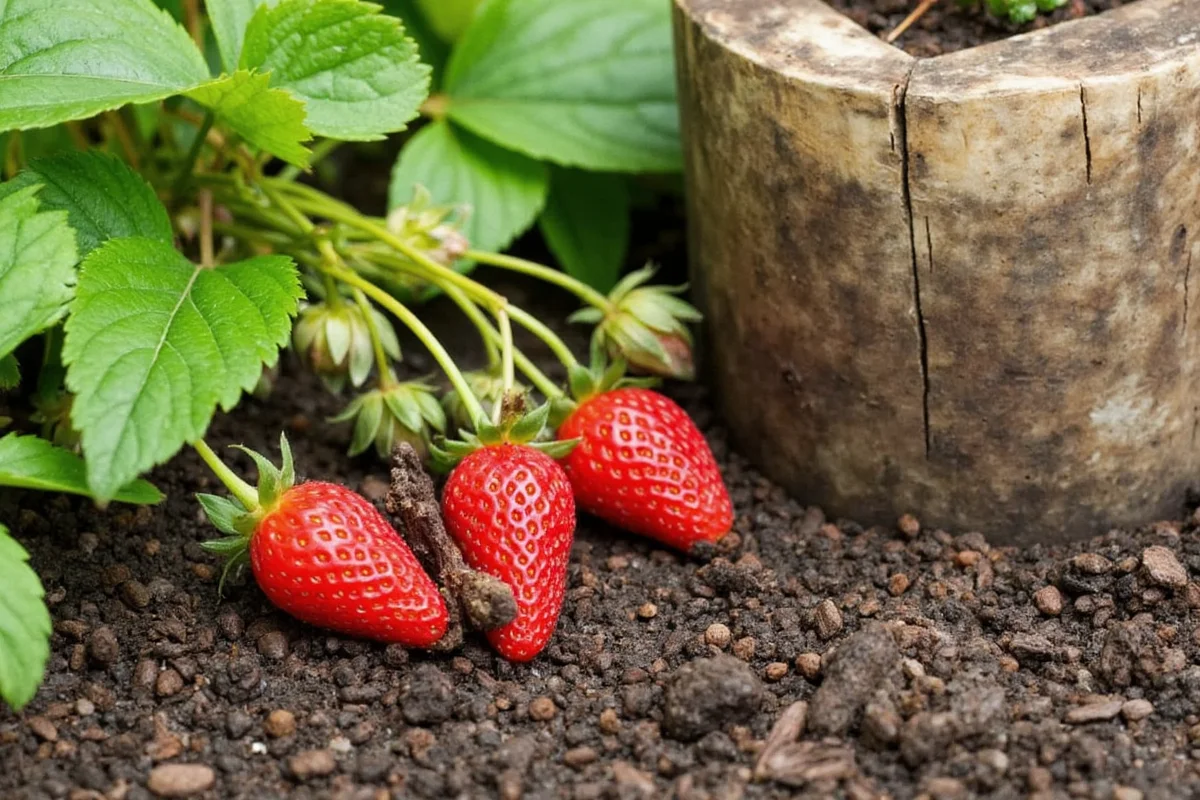 how to plant bare root strawberry plants