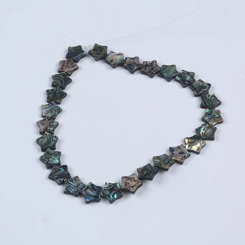 

Natural  Star Shape Blue Abalone Shell Beads for Making Necklace