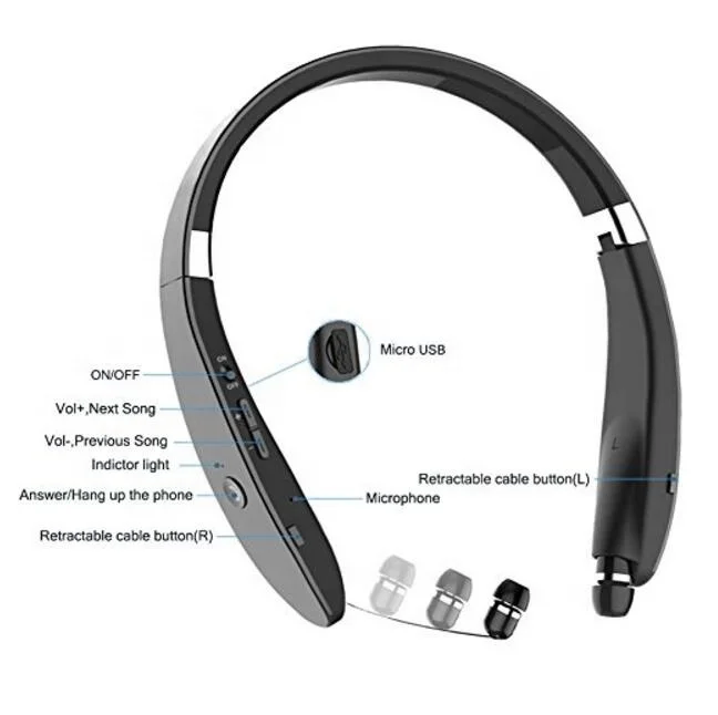 

SUICEN SX-991 5.0 Sports Stereo neckband earphone and headset Bluetooth Headphones and earbuds