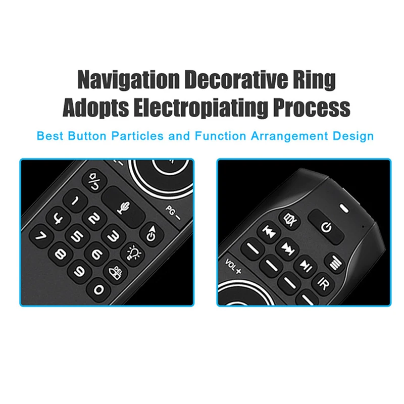 INTELLIGENT BACKLIT G7VPRO AIR MOUSE SMART 2.4G IR WIRELESS KEYBOARD VOICE REMOTE CONTROL FOR ANDROID TV BOX