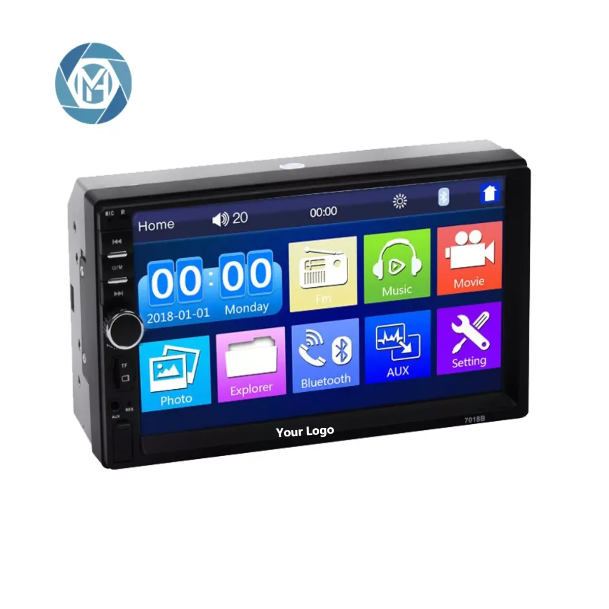 7" 2 Din Bluetooth Car Stereo Touch Screen Radio Audio MP5 Player Mirror Link