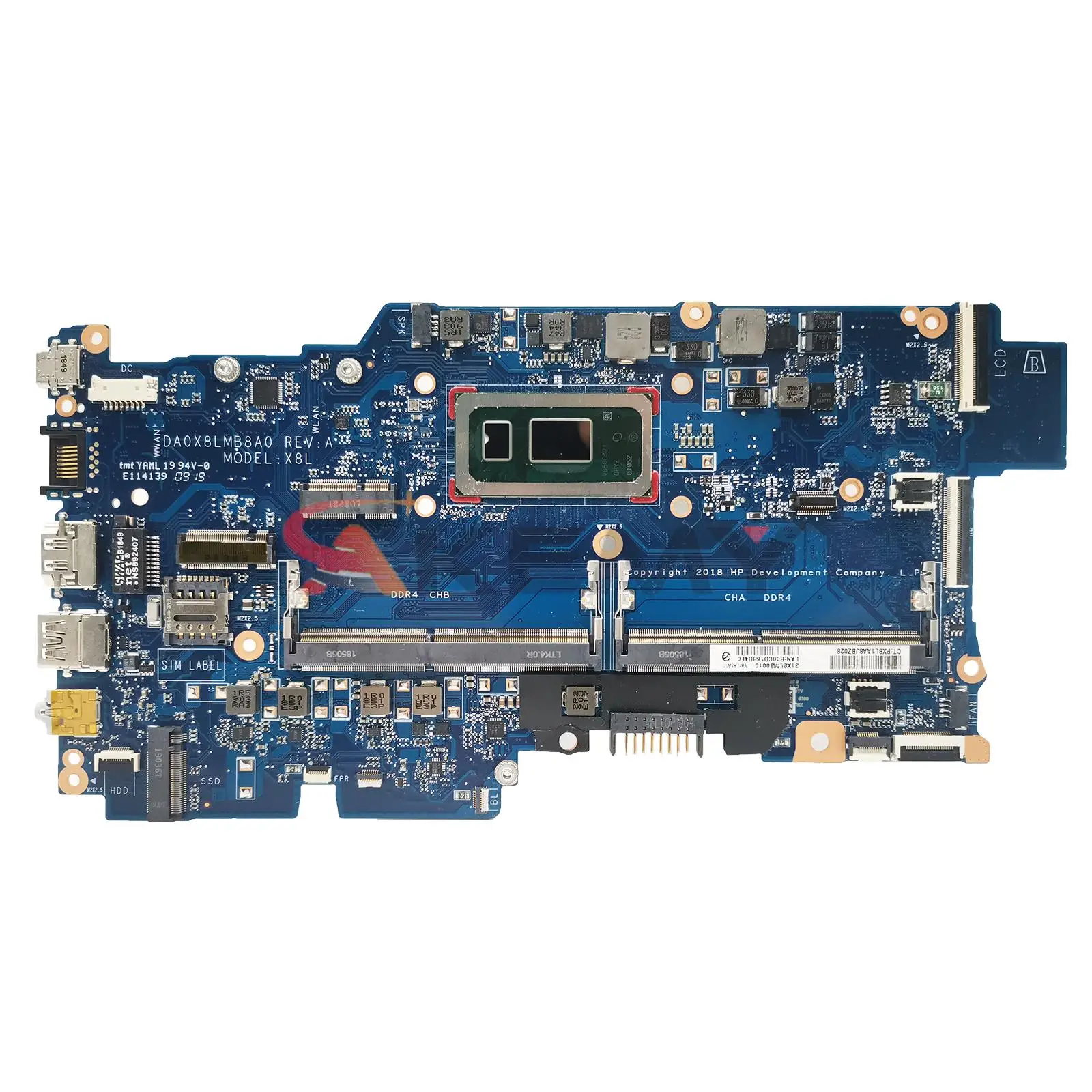 

For HP ProBook 430 G7 Laptop Motherboard DA0X8LMB8D0 DA0X8LMB8A0 With i3 i5 i7 CPU L77219-601 L77221-601 L77225-601